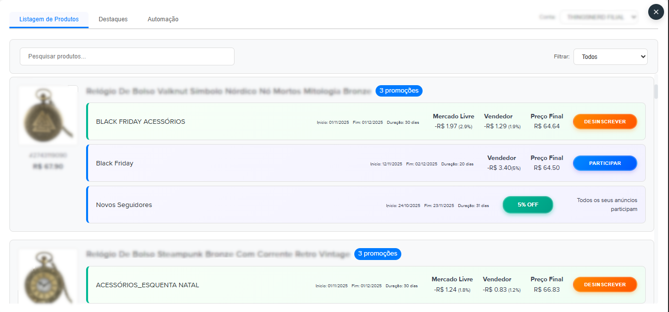 Interface Principal RAMPro